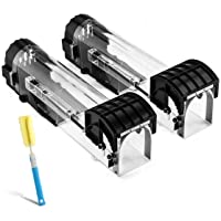 Awroutdoor Trampas para Ratas- 2 Piezas Trampa para Ratón Reutilizable- Trampas para Ratones de Plástic Transparente…